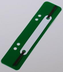 Heftstreifen kurz Kunstst. grün mit Kunststoffdeckleiste 