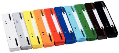 Heftstreifen kurz Kunstst. sortiert mit Kunststoffdeckleiste 