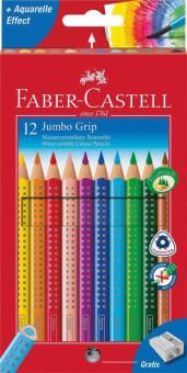 Faber-Castell JUMBO GRIP Farbstifte 12er Kartonetui sortiert 