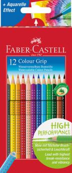 Faber-Castell COLOUR GRIP 2001 Farbstifte 12er Etui, sortiert 
