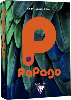 Clairefontaine Kopierpapier Papago A4, 80g mandarinenorange, intensiv 